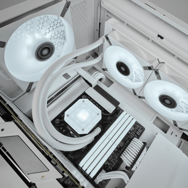 Corsair ML120 LED Elite 120mm White LED Cabinet Fan (Single Pack - White Frame)